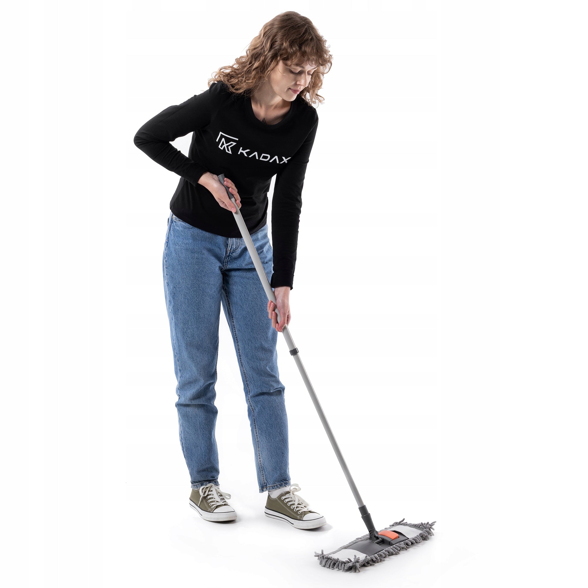 FLAT ROTARY MOP FOR FLOOR CLEANING CARTRIDGE 40 cm TELESCOPIC POLE MICROFIBER Manufacturer code K12649_7