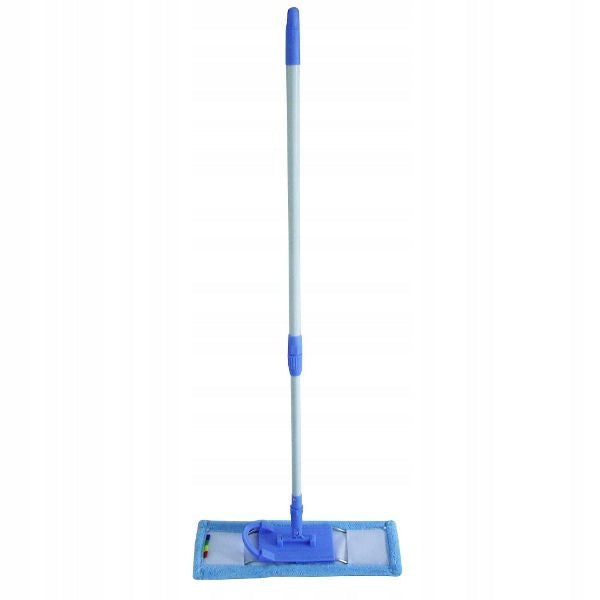 FLAT ROTARY MOP WITH TELESCOPIC POLE 10x40cm Color blue