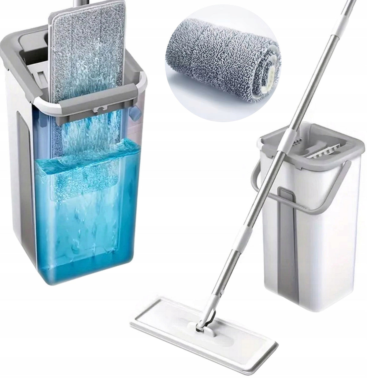 FLAT ROTARY MOP WITH TWO-CHAMBER BUCKET ULTRAMOP PROMIS MS106