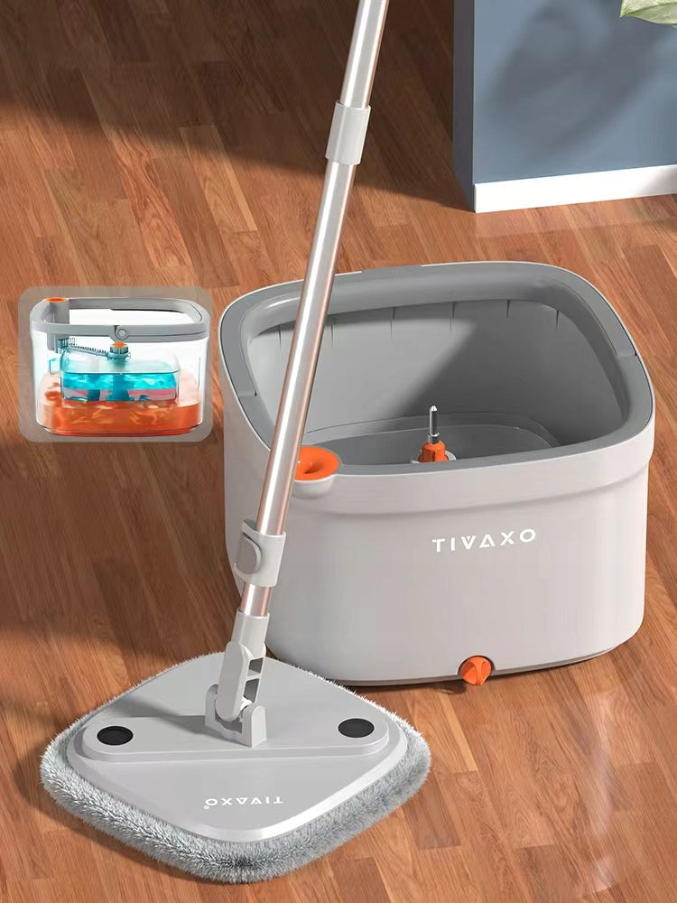 FLAT ROTARY MOP WITH WATER SEPARATION CAPACIOUS UNIVERSAL BUCKET | TIVAXO Manufacturer code 5908116145118