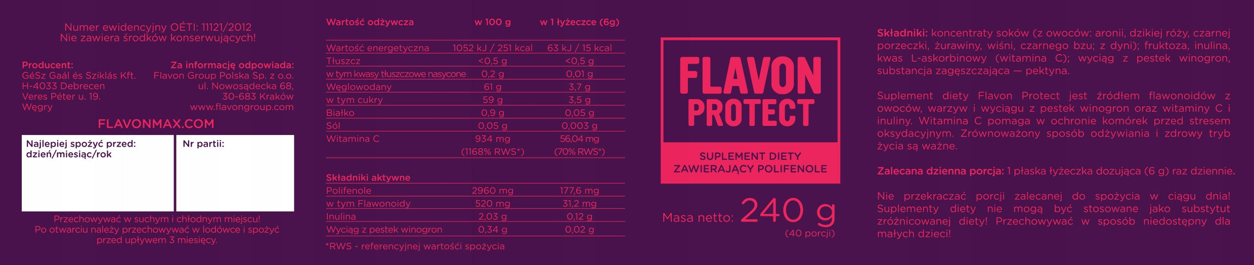 FLAVON PROTECT wspomaga Twój układ krwionośny i serce Brand Flavon