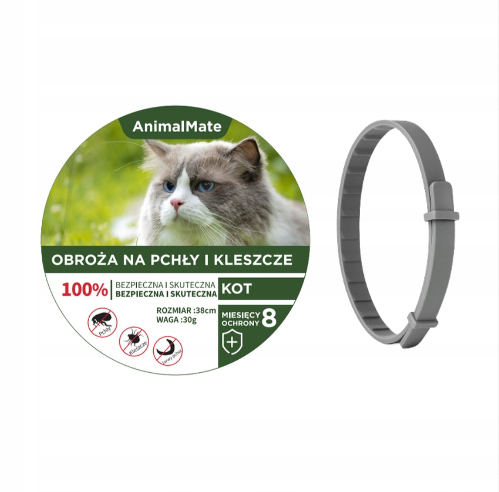 FLEAS COLLAR CAT TICKS FOR PARASITES OILS GREY + SURPRISE Packaging status original