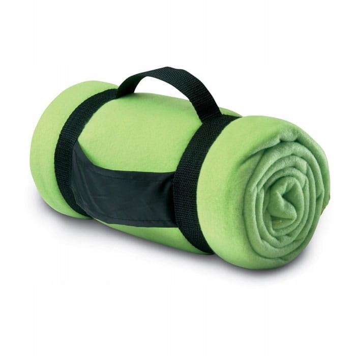 FLEECE BLANKET 150x120 cm WARM 180g/m2 AUTUMN-WINTER BLANKET GREEN