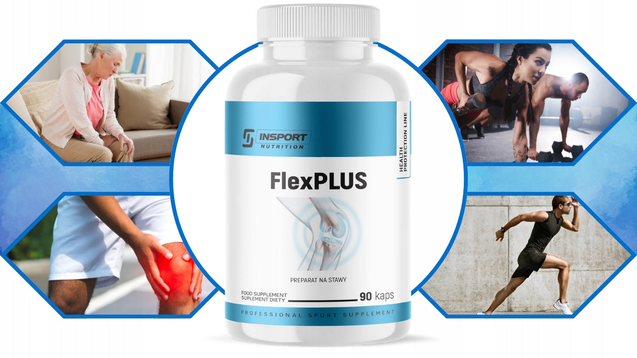 FLEX PLUS 90 kap COLLAGEN MSM GLUCOSAMINE CHONDROITIN BONE JOINTS | INSPORT Brand Insport Nutrition