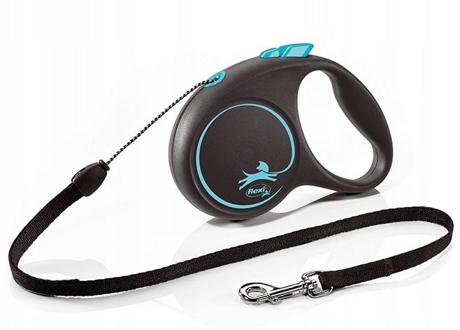 FLEXI Lanyard Black Design S cord 5m 12kg blue