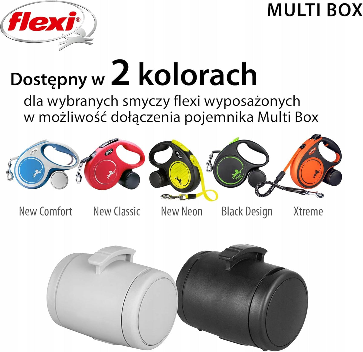 FLEXI MULTI BOX BLACK ELASTIC ROPE FOR DOG WALKS Brand no brand
