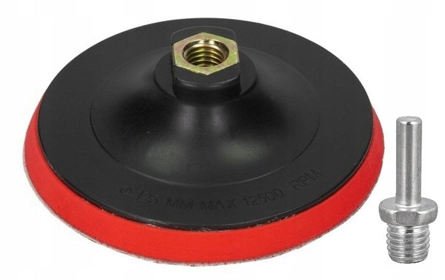 FLEXIBLE DISC WITH VELCRO 125mm DISC FOR GRINDER DRILL ADAPTER M14 Manufacturer code 457246134532