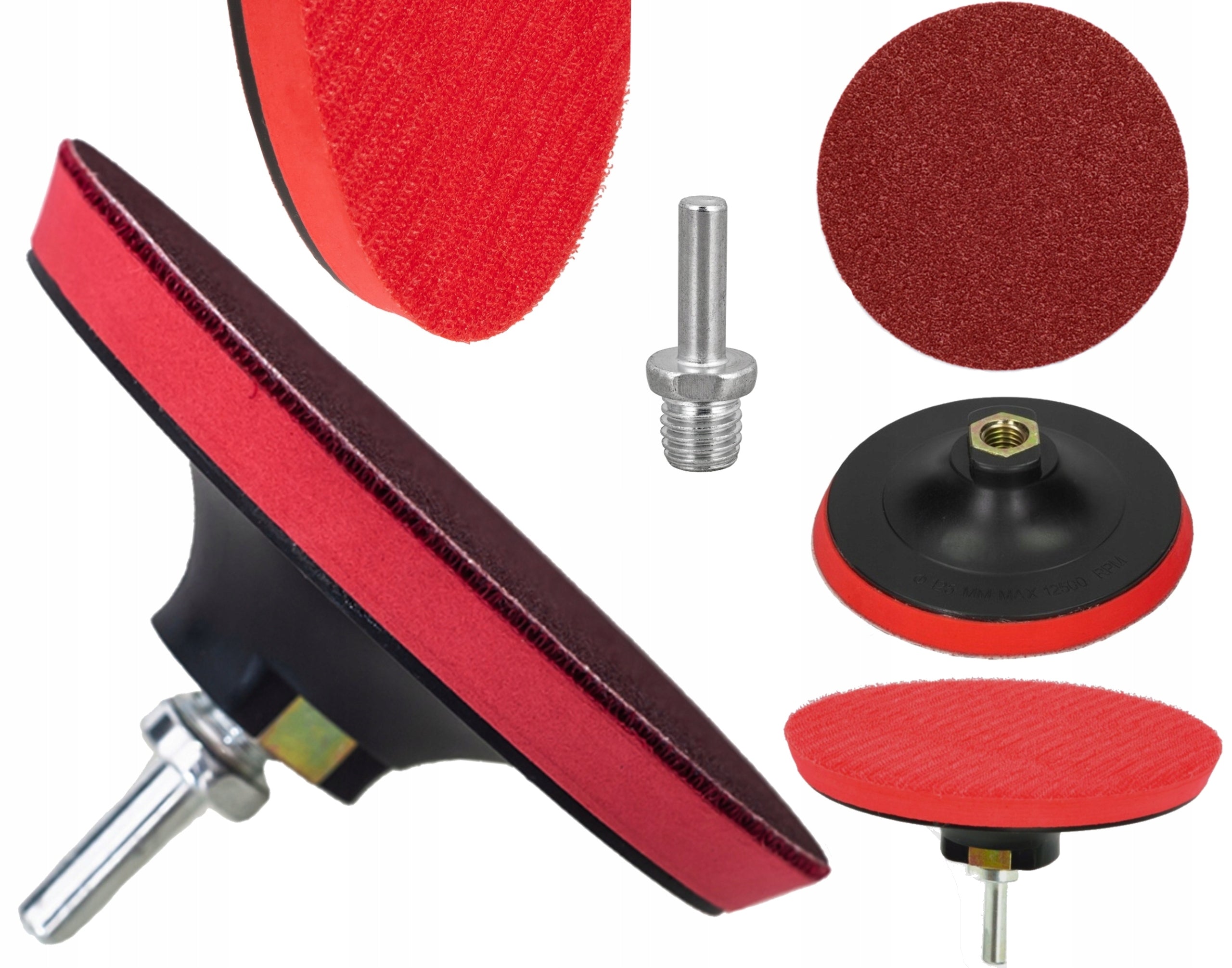 FLEXIBLE DISC WITH VELCRO 125mm DISC FOR GRINDER DRILL ADAPTER M14