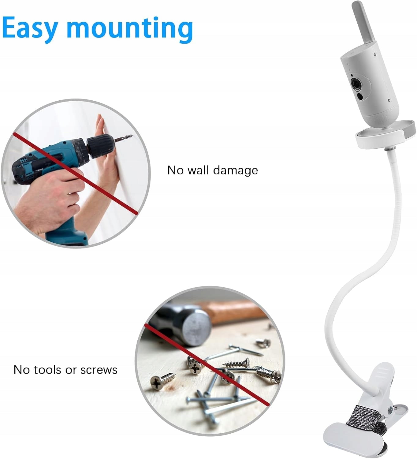 FLEXIBLE HANDLE FOR ELECTRONIC NANNY PHILIPS AVENT - UNIVERSAL Kind breathing monitor