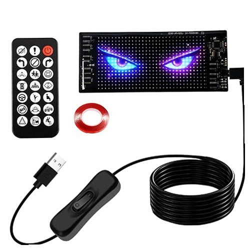FLEXIBLE LED DISPLAY 70 X 170 MM PROGRAMMABLE FOR CAR