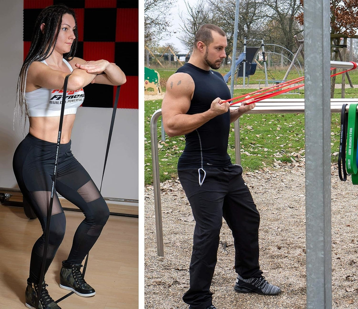 FLEXIBLE RESISTANCE BANDS FOR FITNESS WITH RAIGEKI NAT TRAINING PLANS Brand Simond