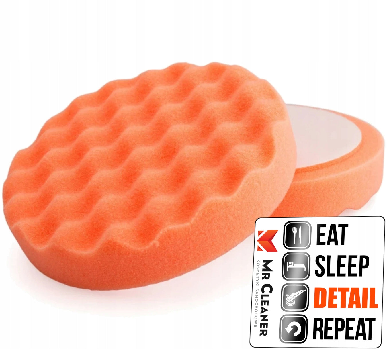 FLEXIPADS 130mm Orange Waffle EVO+ Compounding Pad EAN (GTIN) 5055142000635