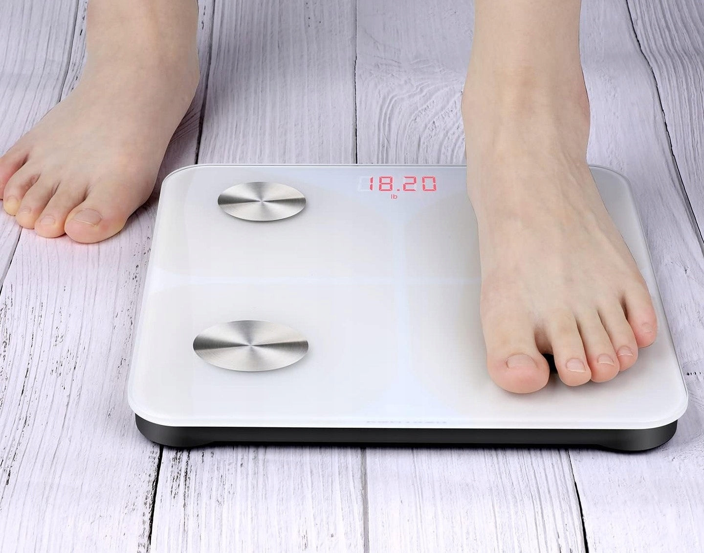 FLEYOND FG263LB BATHROOM SCALE ANALYTICAL DIAGNOSTIC WHITE BLUETOOTH Manufacturer code 158658