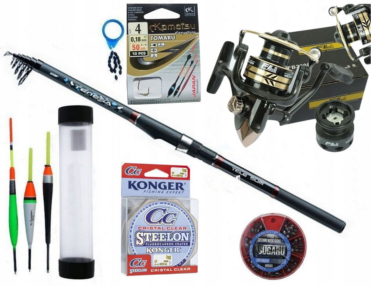 FLOAT FISHING SET Complete set for lake, river, pond