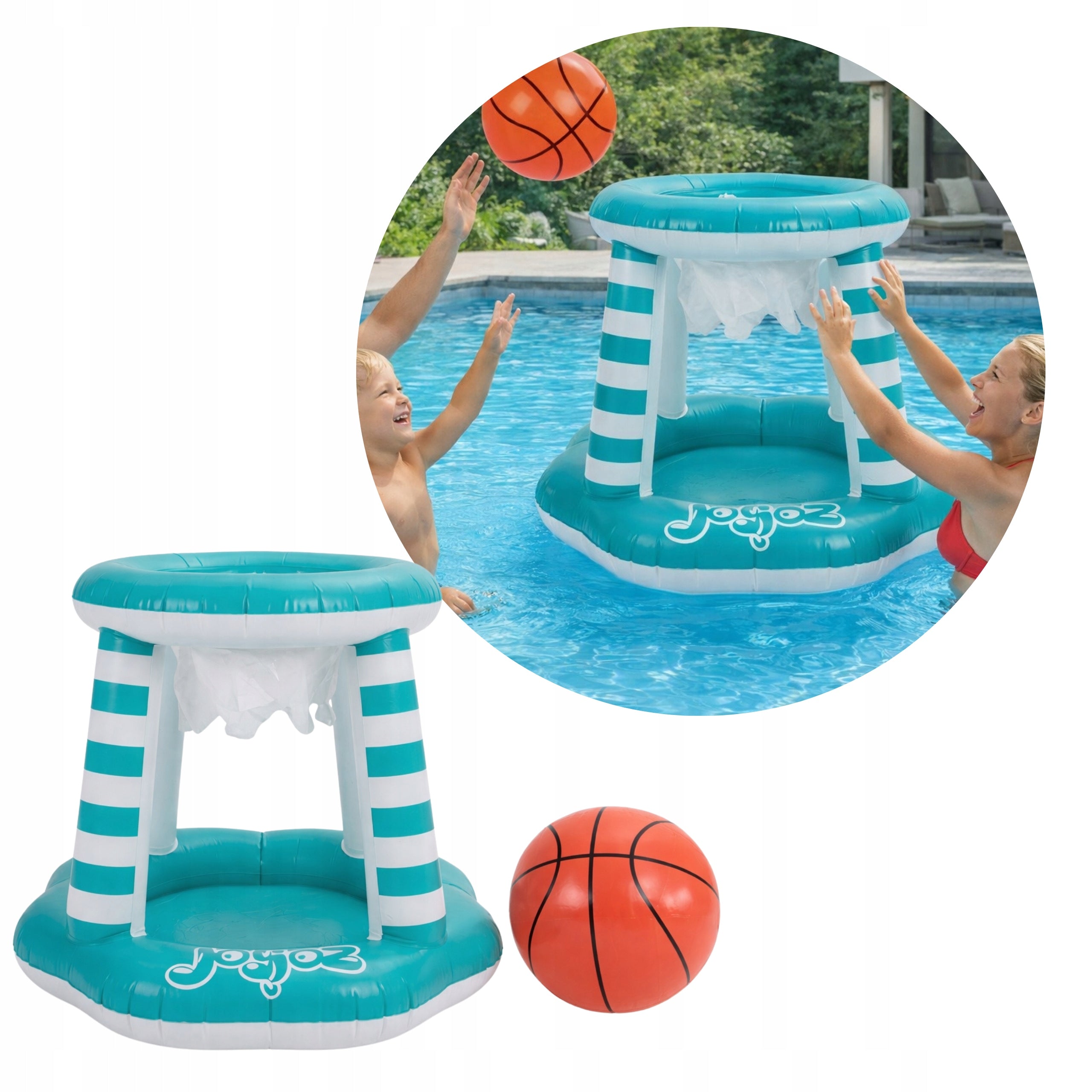 FLOATING BASKETBALL for Pool Arcade Game for Kids with Ball 3+