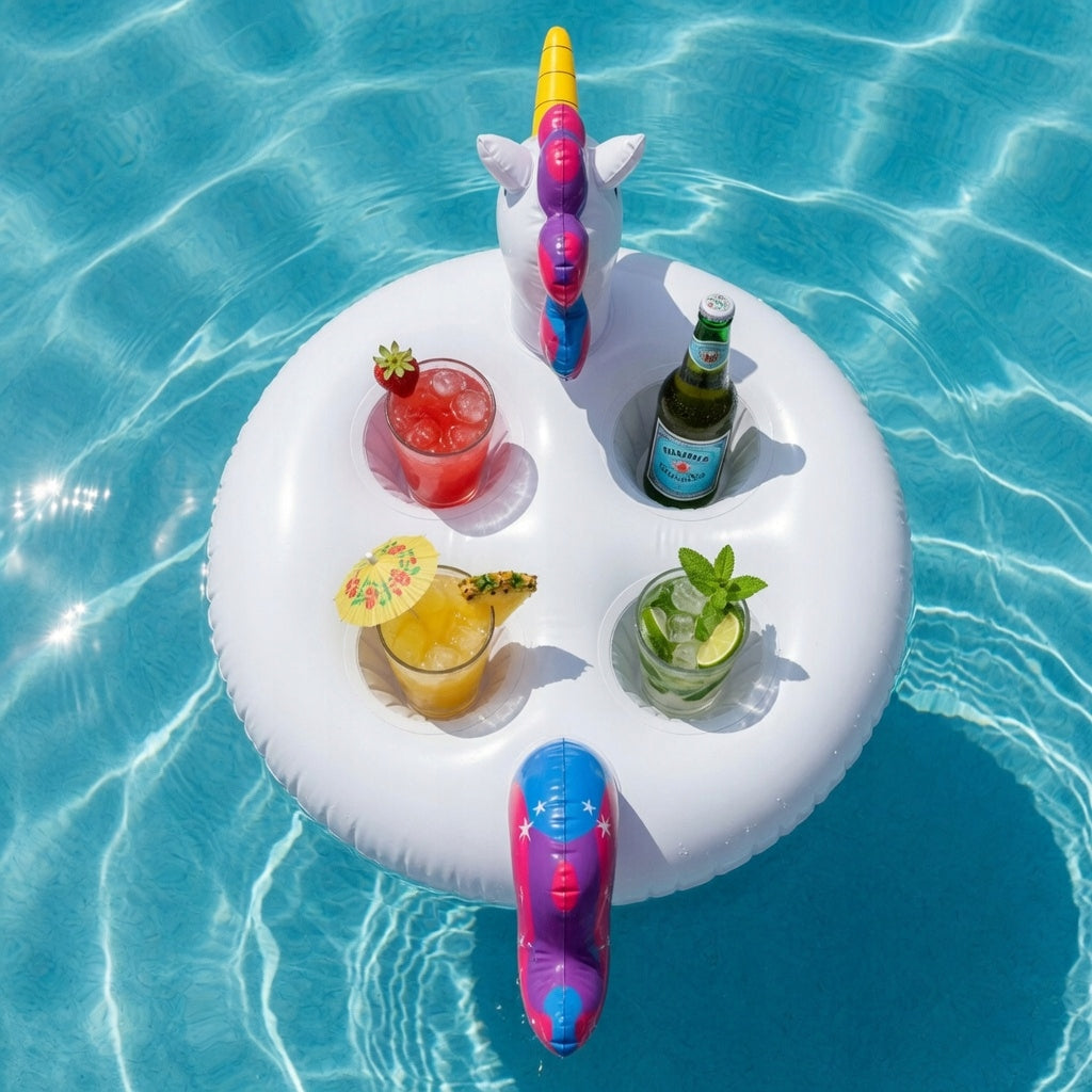 FLOATING CUP STAND DRINK HOLDER SNACKS FOR JACUZZI POOL Packaging status original