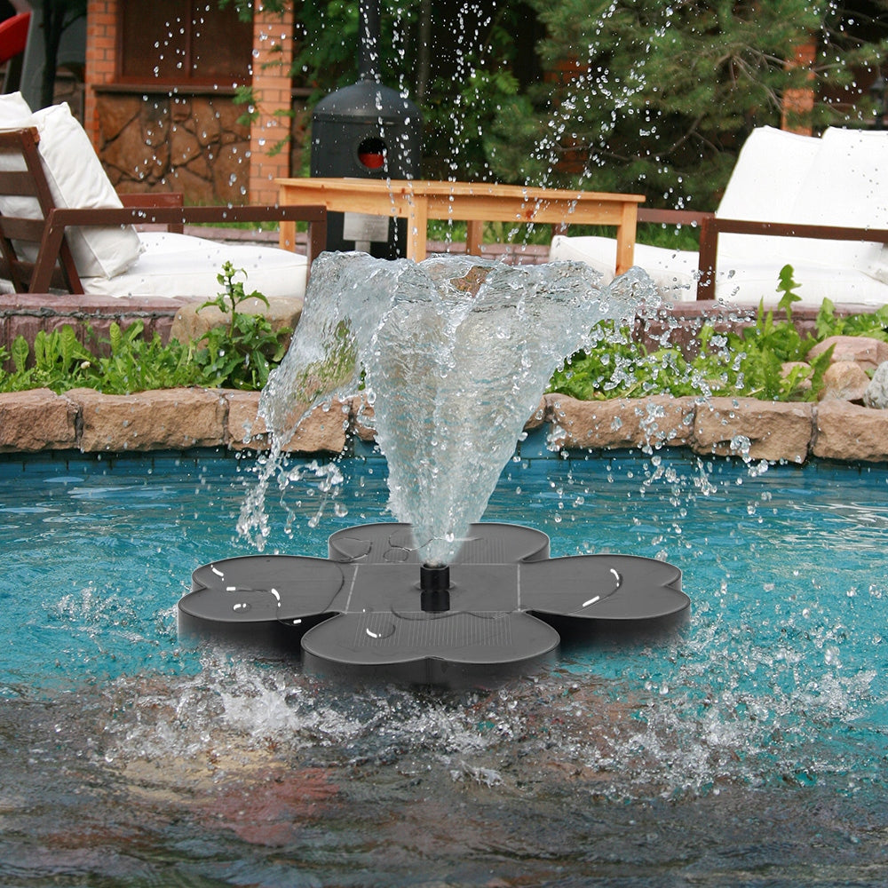 FLOATING POND FOUNTAIN 3,5 IN GARDEN SOLAR FOUNTAIN +8 NOZZLES Manufacturer no brand
