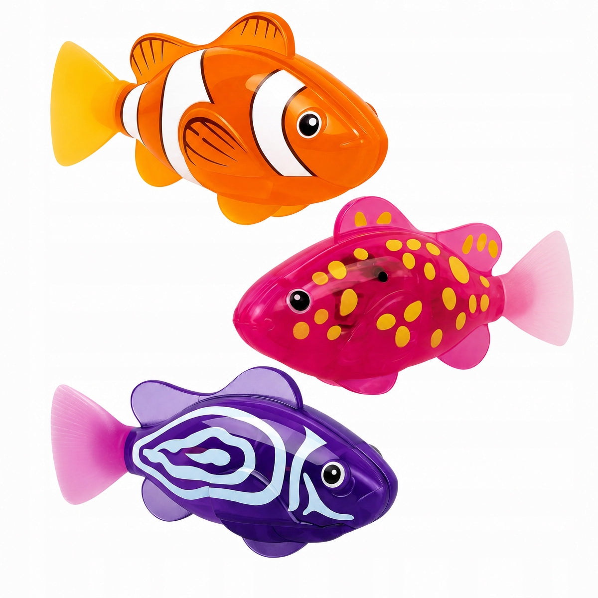 FLOATING TOY with LED ROBOTIC FISH LIGHT SET OF 3
