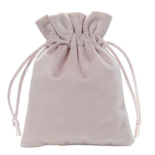 FLOCKED DRAWSTRING MATERIAL POUCHES FOR JEWELRY GIFTS 5 PCS Brand no brand