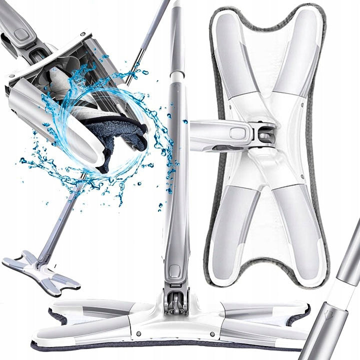 FLOOR CLEANING MOP FLAT ROTARY WITH SQUEEZER