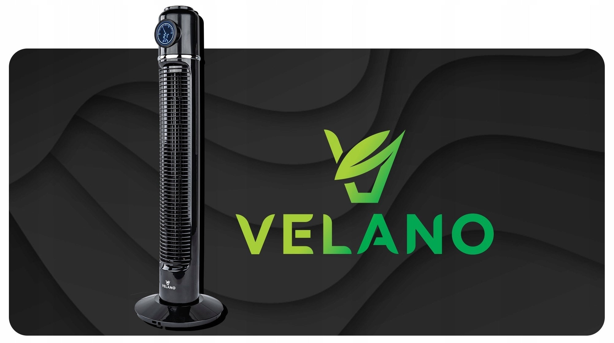 FLOOR COLUMN FAN POWERFUL 50W FAN OSCILLATION TIMER LED RETRO Packaging status original