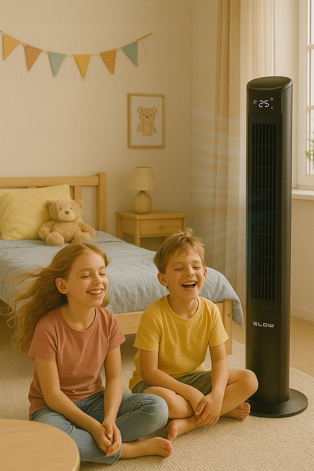FLOOR COLUMN FAN STANDING FAN SILENT IONIZER REMOTE CONTROL 121CM EAN (GTIN) 5900804147299