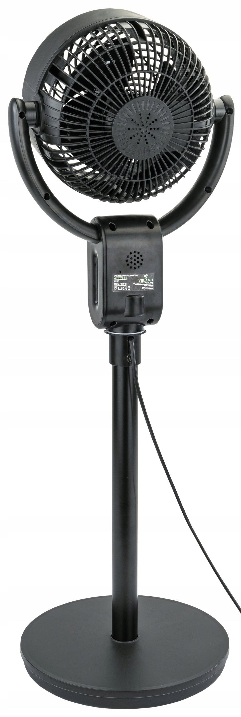FLOOR FAN LARGE FAN STANDING TIMER ADJUSTABLE OSCILLATION POWER 50W Included equipment remote