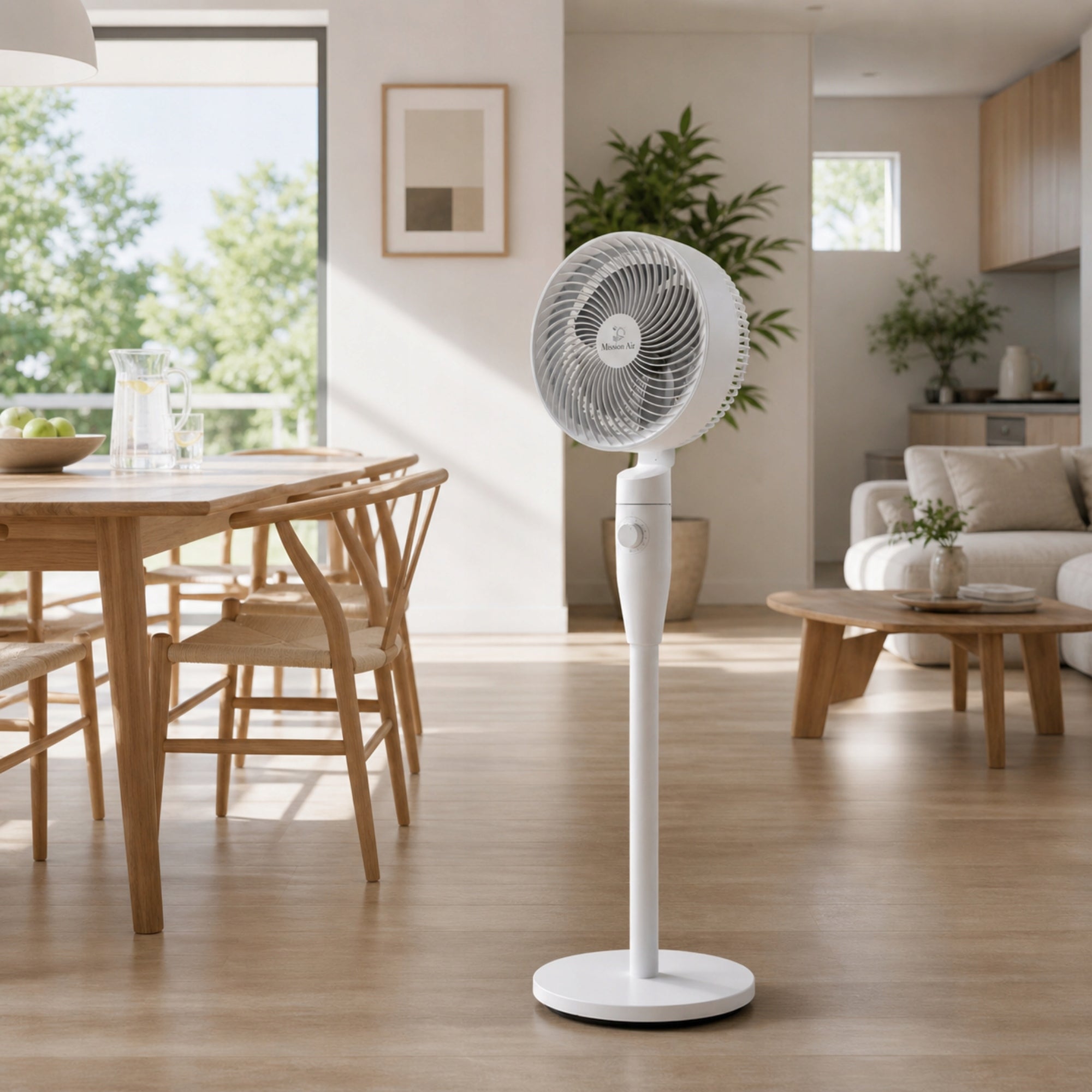FLOOR FAN OSCILLATOR standing fan rotating oscillation SWING 40W Functions oscillation automatic oscillation