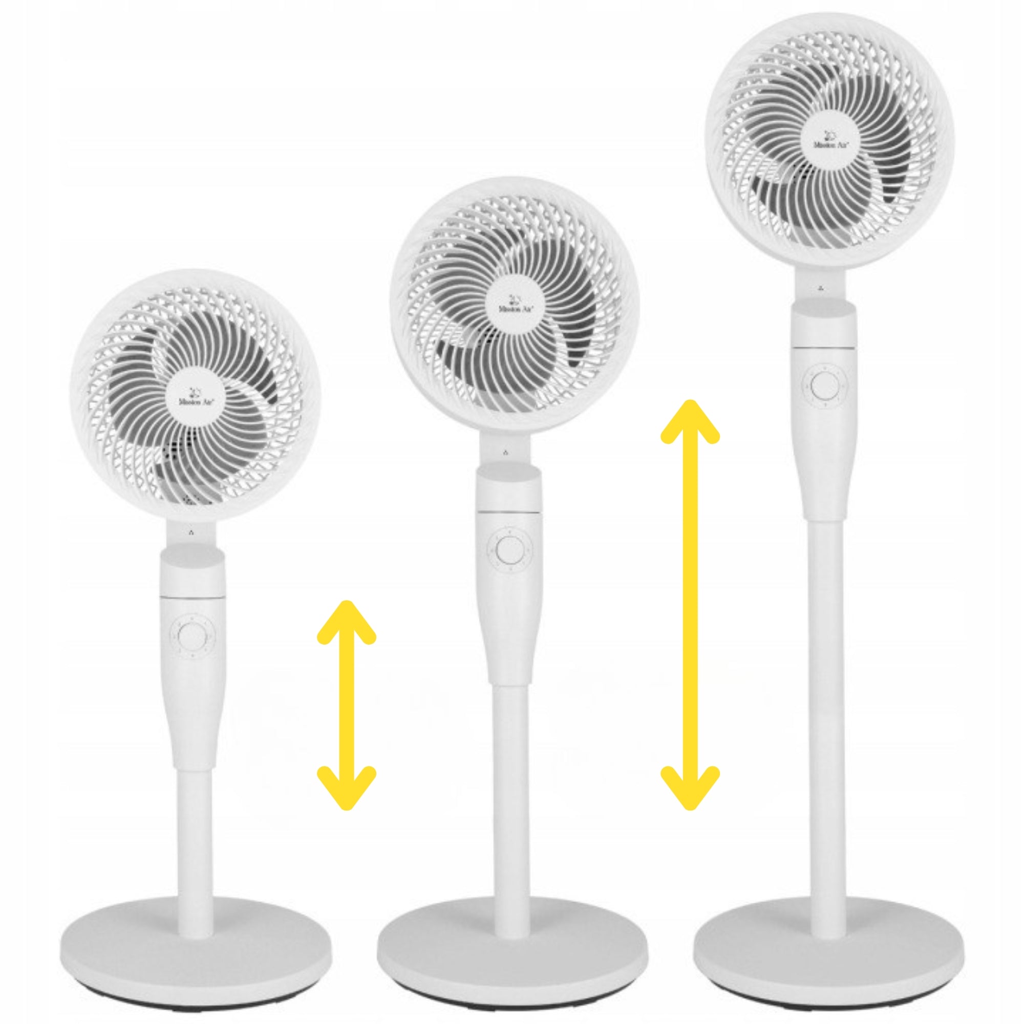 FLOOR FAN OSCILLATOR standing fan rotating oscillation SWING 40W Model FAN TUBE