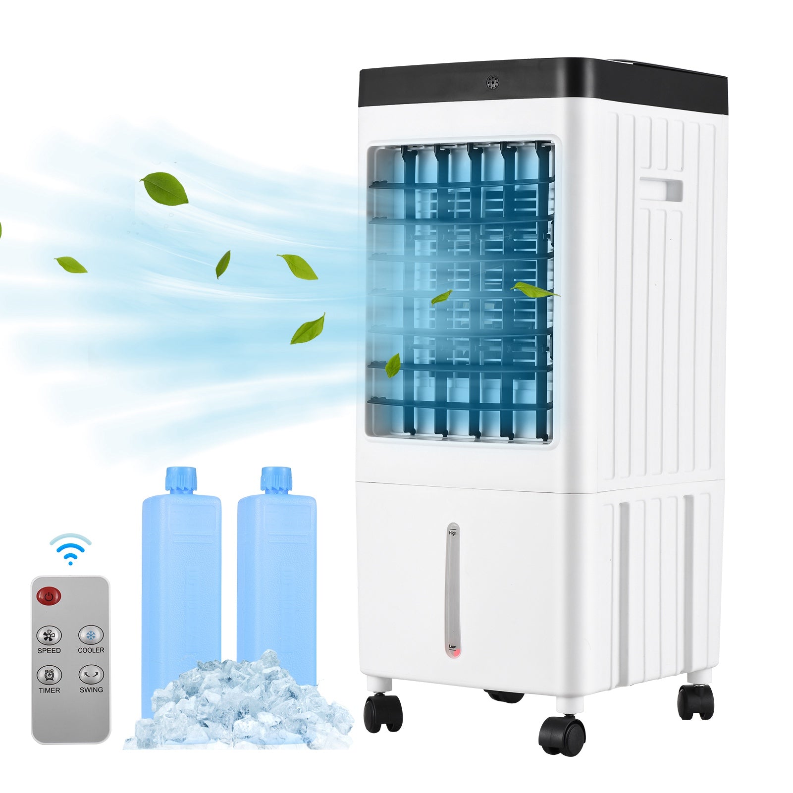 FLOOR FAN PORTABLE AIR CONDITIONING FAN WITH TIMER 65W 10L