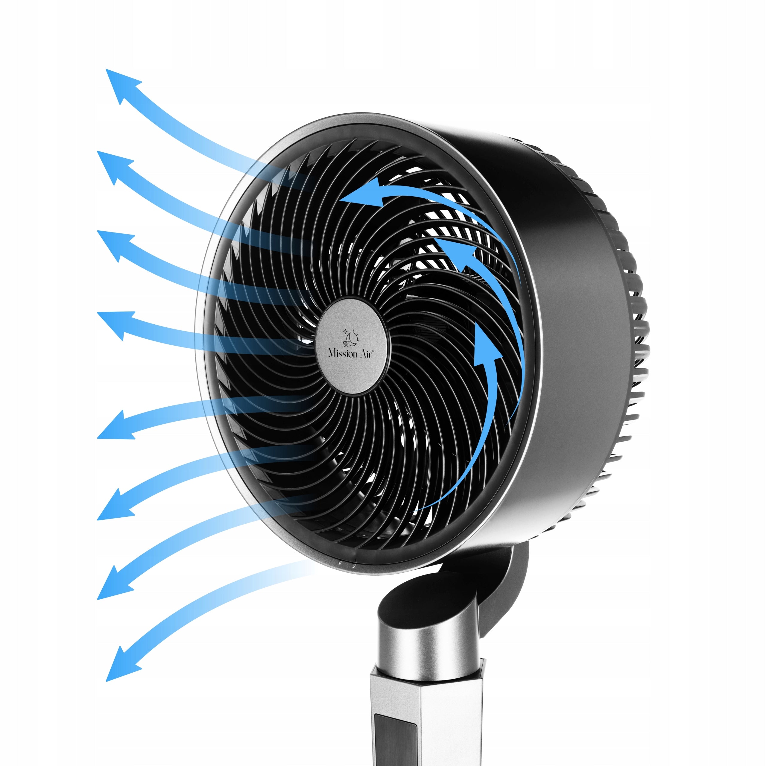 FLOOR FAN fan standing rotary timer TUBE PRO oscillation 3D Manufacturer code Wentylator podłogowy Mission Air FAN TUBE PRO