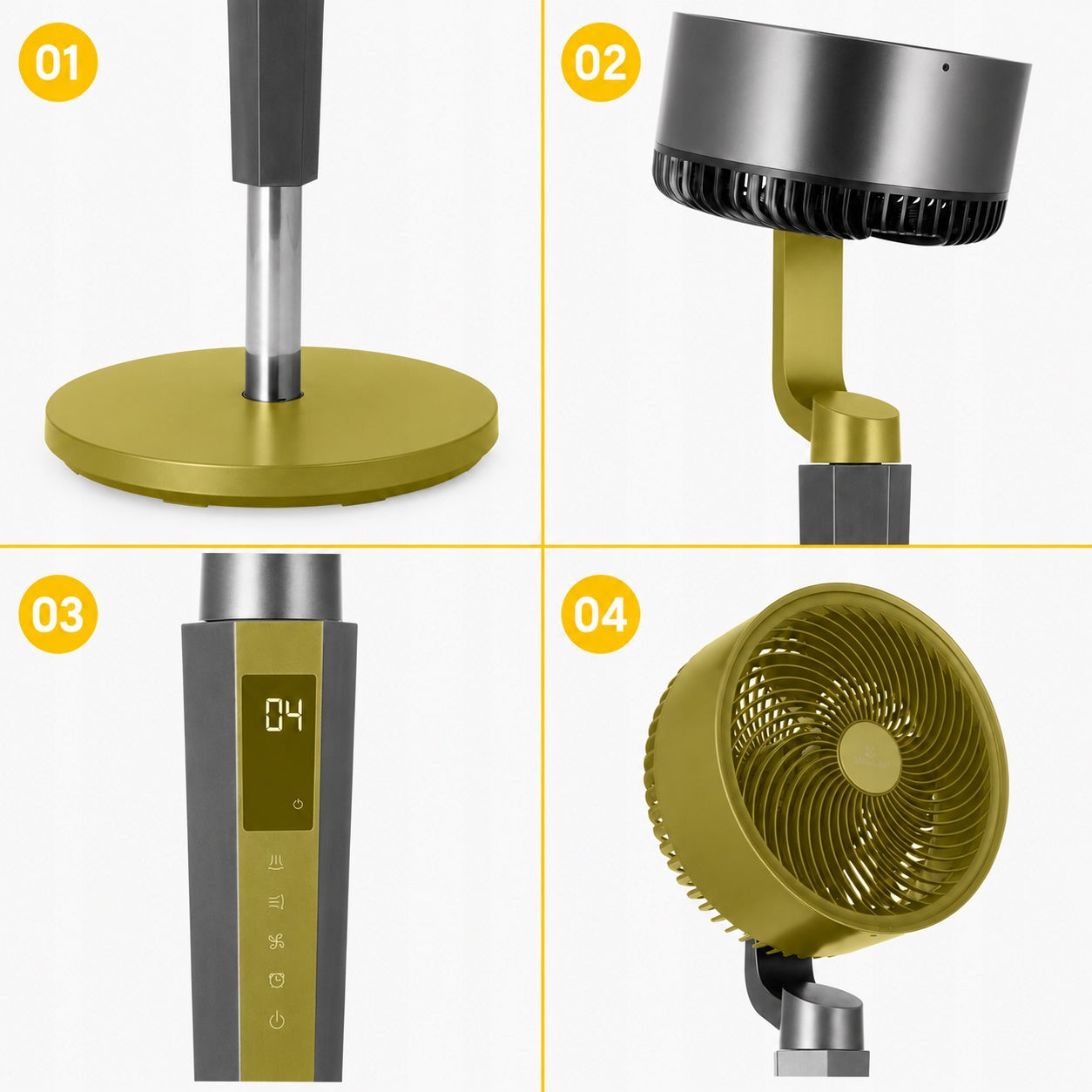 FLOOR FAN fan standing rotary timer TUBE PRO oscillation 3D Model FAN TUBE PRO