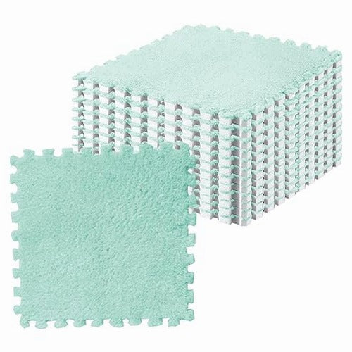 FLOOR FOAM MAT ANTI-SLIP PUZZLE FOR CHILDREN 10 PCS. steel