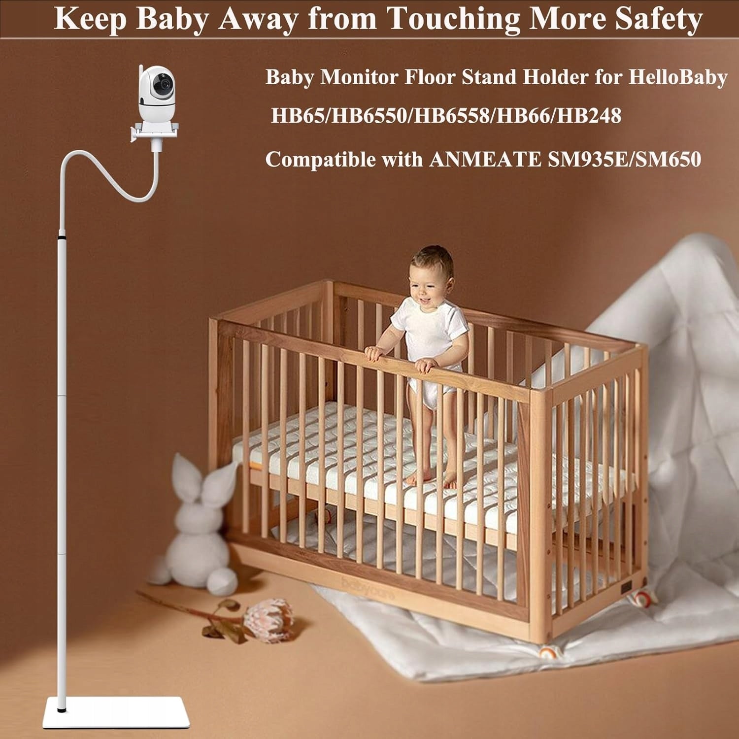 FLOOR HOLDER ELECTRONIC NANNY STAND FOR Philips/Avent/eufy/GHB Manufacturer code UCHWYT PODŁOGOWY STOJAK DO NIANI