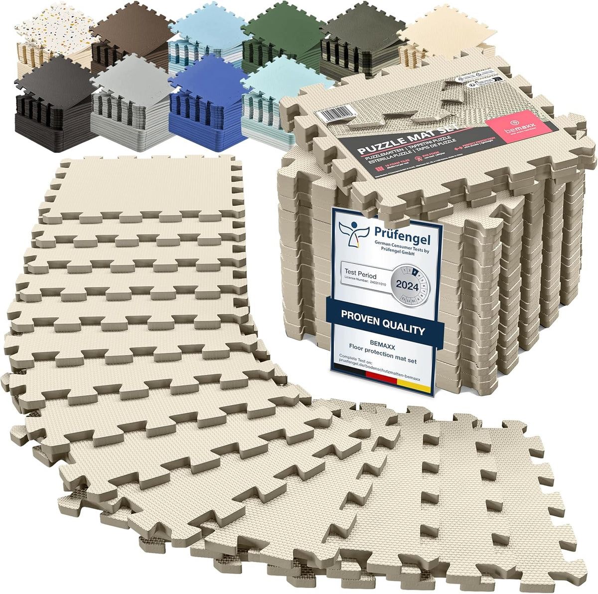 FLOOR MATS PUZZLE EVA 18 PIECES PROTECTIVE FOAM FITNESS POOL