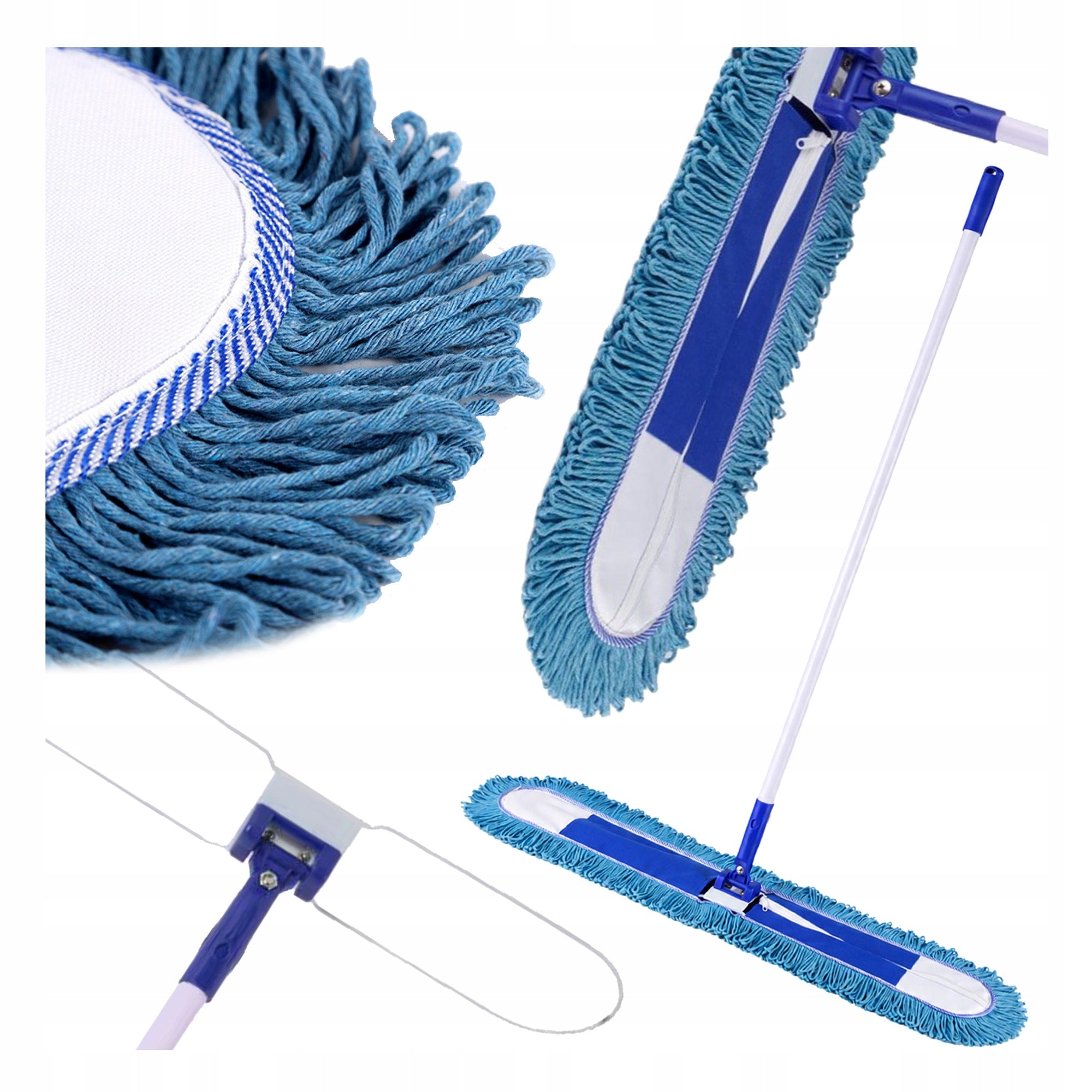 FLOOR MOP UNIVERSAL FLAT INDUSTRIAL 80CM FOR CLEANING ACRYLIC FLOORS Manufacturer code 008798