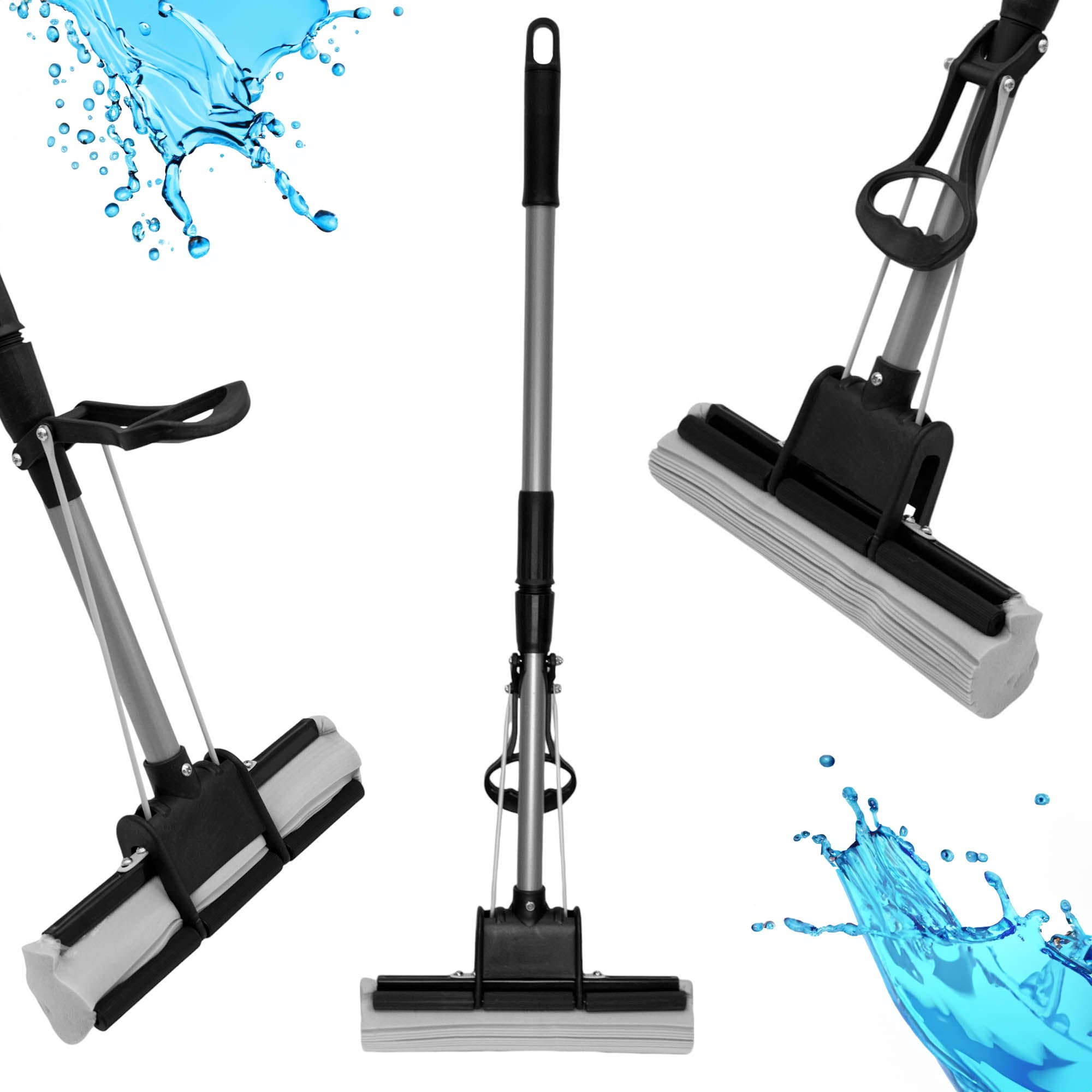 FLOOR MOP WITH PVA SPONGE TELESCOPIC GREY Manufacturer code TB054E