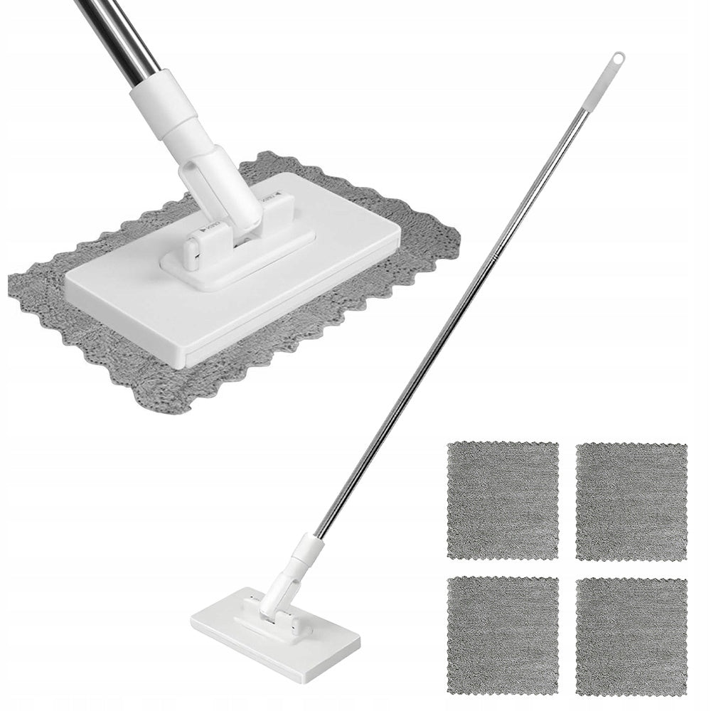FLOOR MOP WITH REUSABLE CLOTHS LONG HANDLE Packaging status original