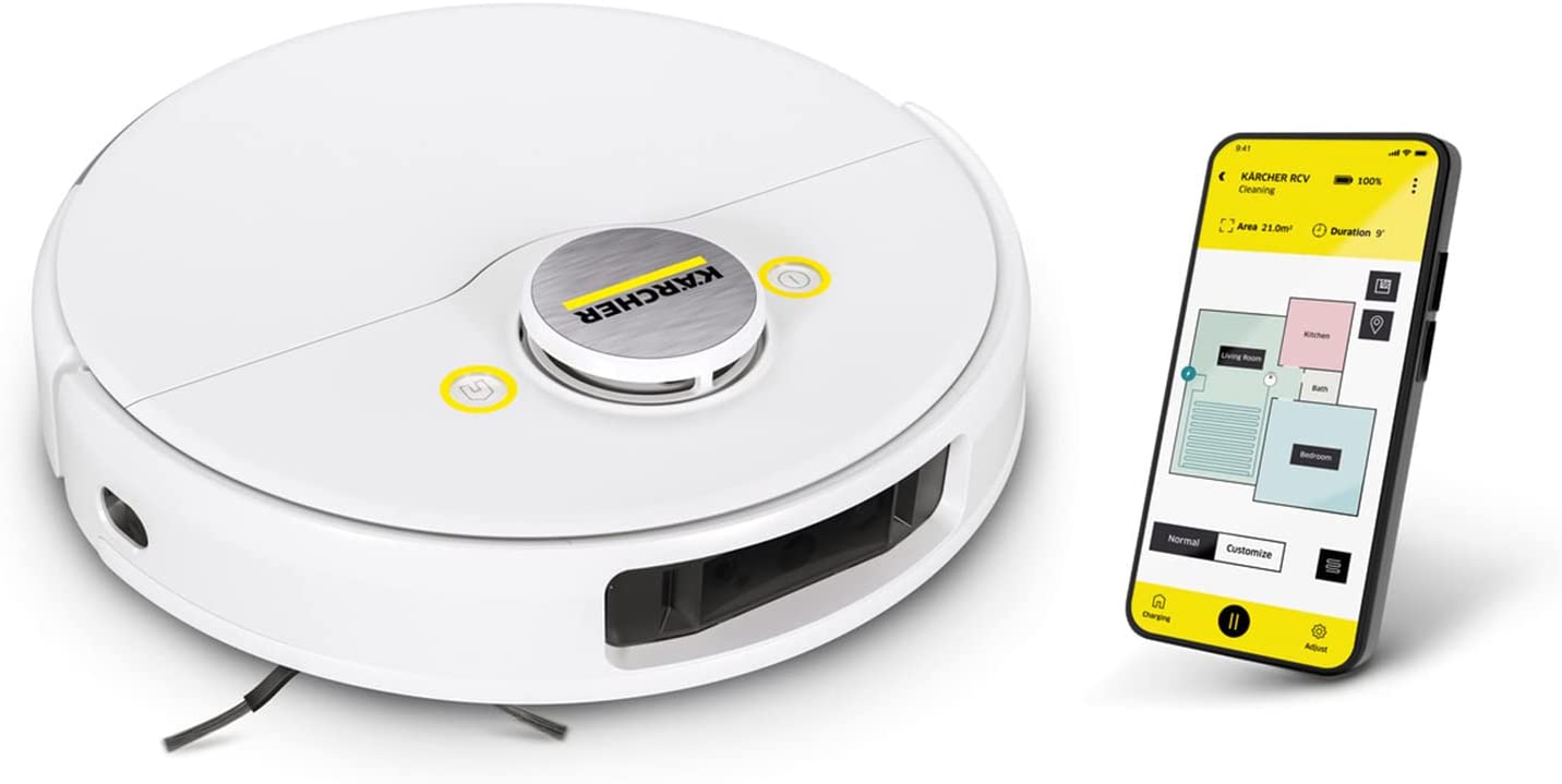 FLOOR MOPPING CLEANING ROBOT CARPET KARCHER RCV 5 5000PA WIFI LIDAR Packaging status original