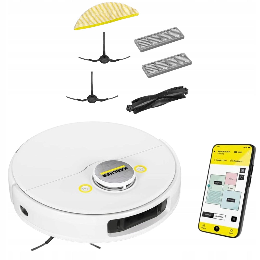 FLOOR MOPPING CLEANING ROBOT CARPET KARCHER RCV 5 5000PA WIFI LIDAR