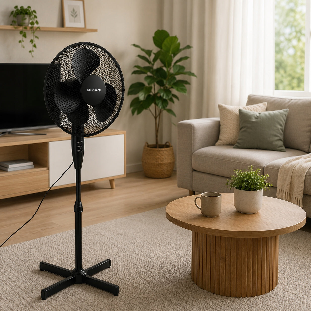 FLOOR STANDING FAN FOR HOME WORK QUIET SOLID STRONG 50W Manufacturer code 2026