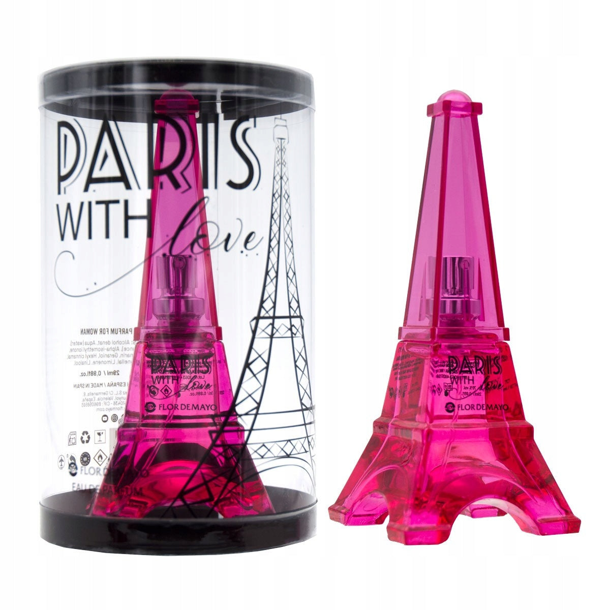 FLOR DE MAYO Mini Eau de Parfum Paris With Love Premium, 30 ml