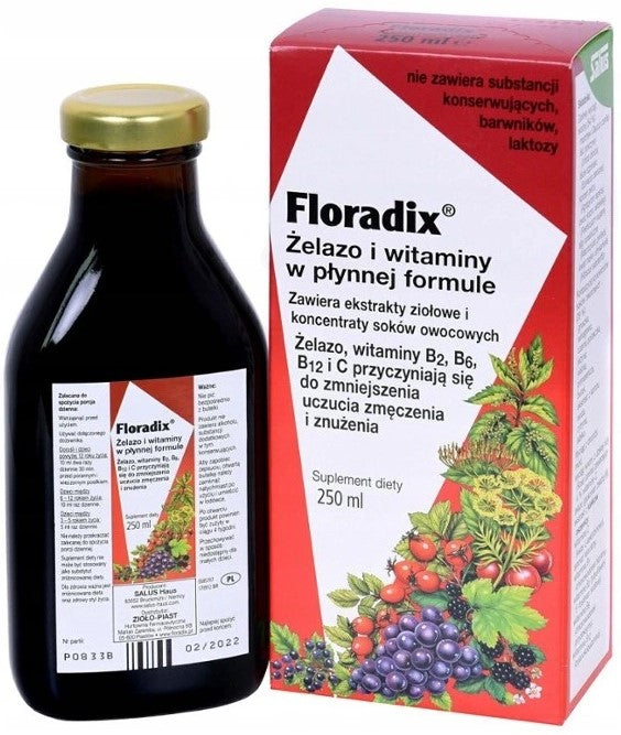 FLORADIX iron and vitamins tonic 250 ml