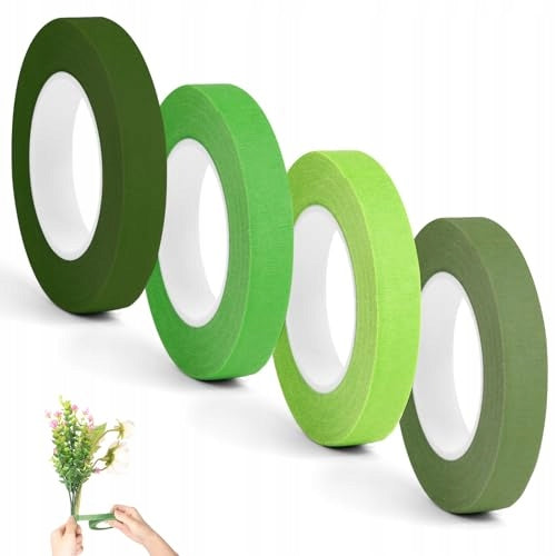 FLORISTIC ADHESIVE TAPE 4 ROLLS OF TAPE FOR FLORISTS 1 2 CM X 27 Brand no brand