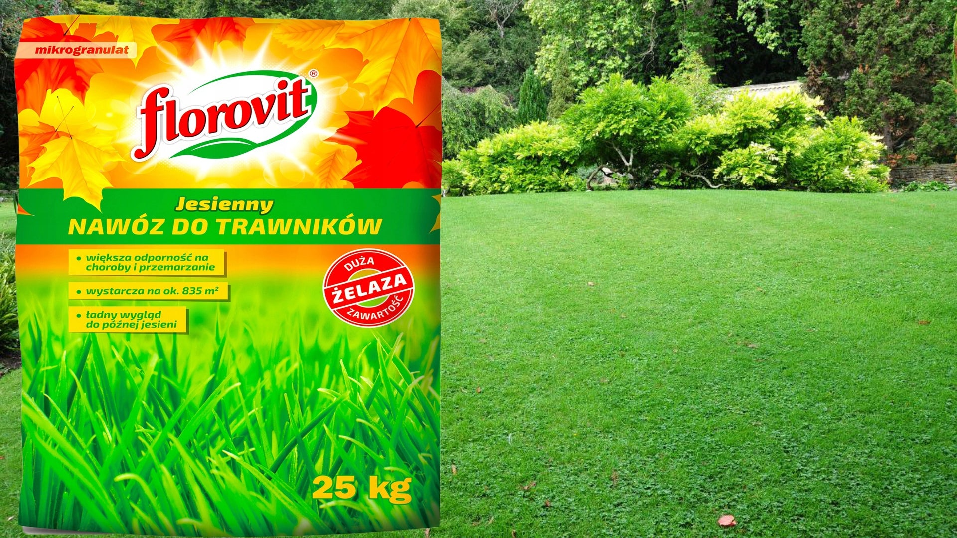 FLOROVIT Autumn Lawn Fertilizer 25kg Antimech For Moss Grass Autumn Manufacturer code 5900861242579