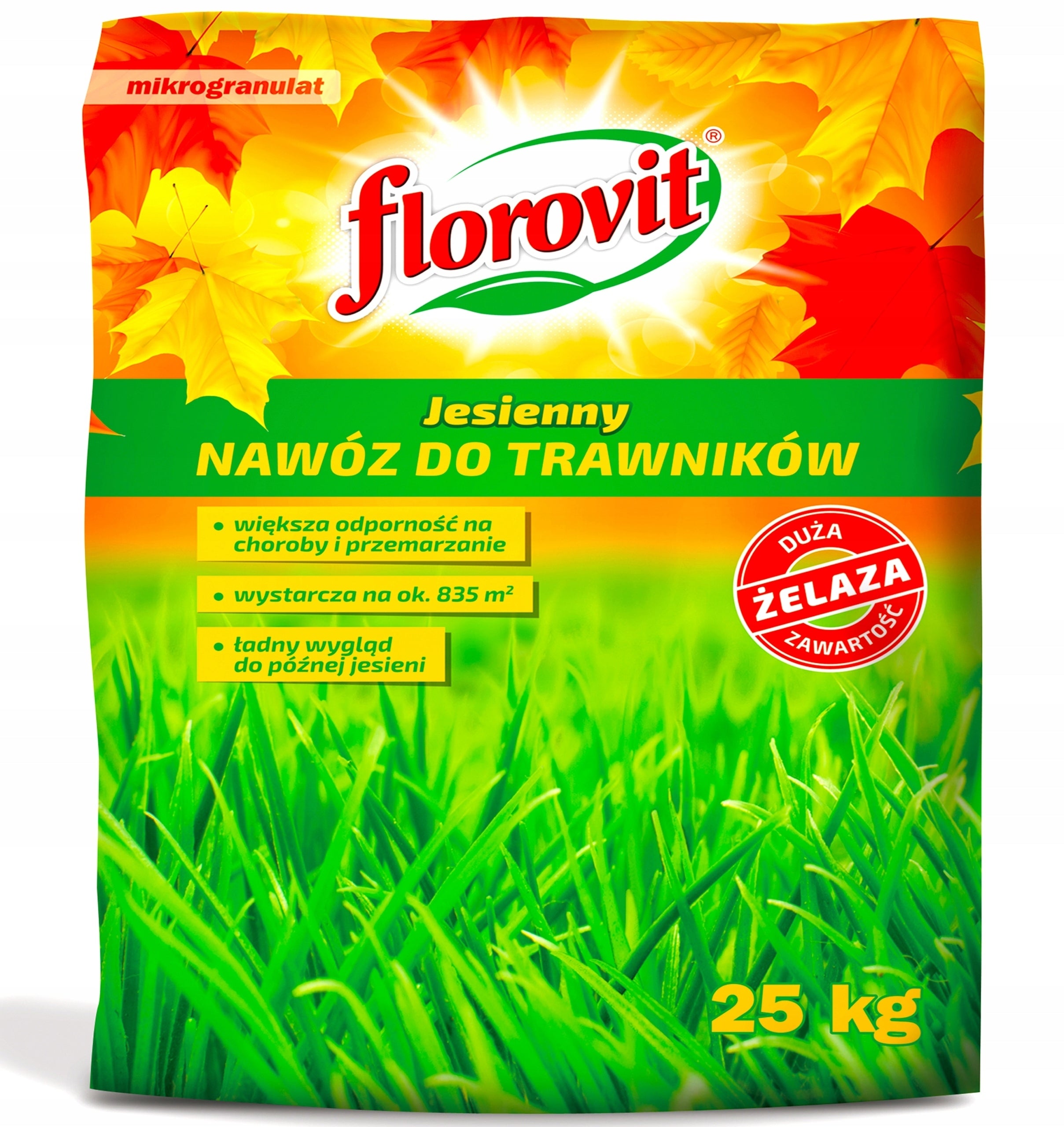 FLOROVIT Autumn Lawn Fertilizer 25kg Antimech For Moss Grass Autumn