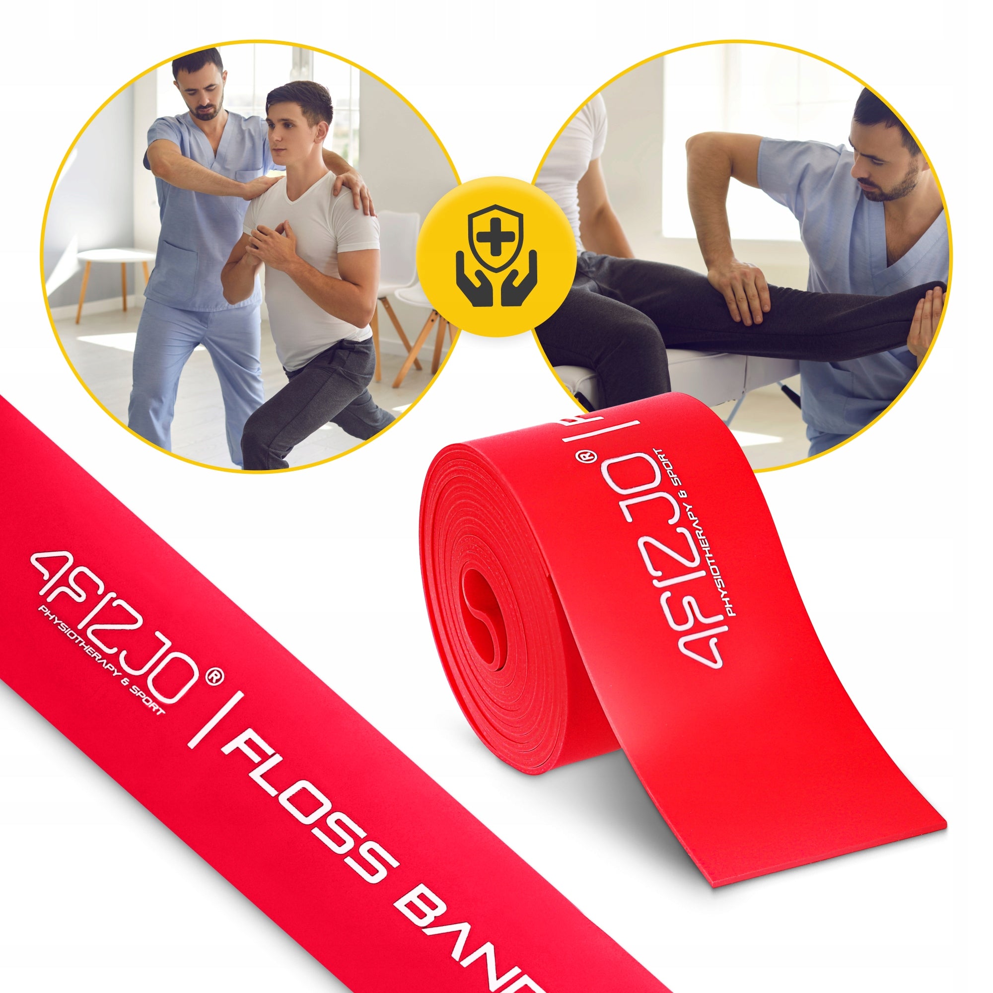 FLOSS BAND COMPRESSION TAPE RUBBER FOR FLOSSING MUSCLE REHABILITATION 1MM Model Guma rehabilitacyjna FLOSS BAND FLB02