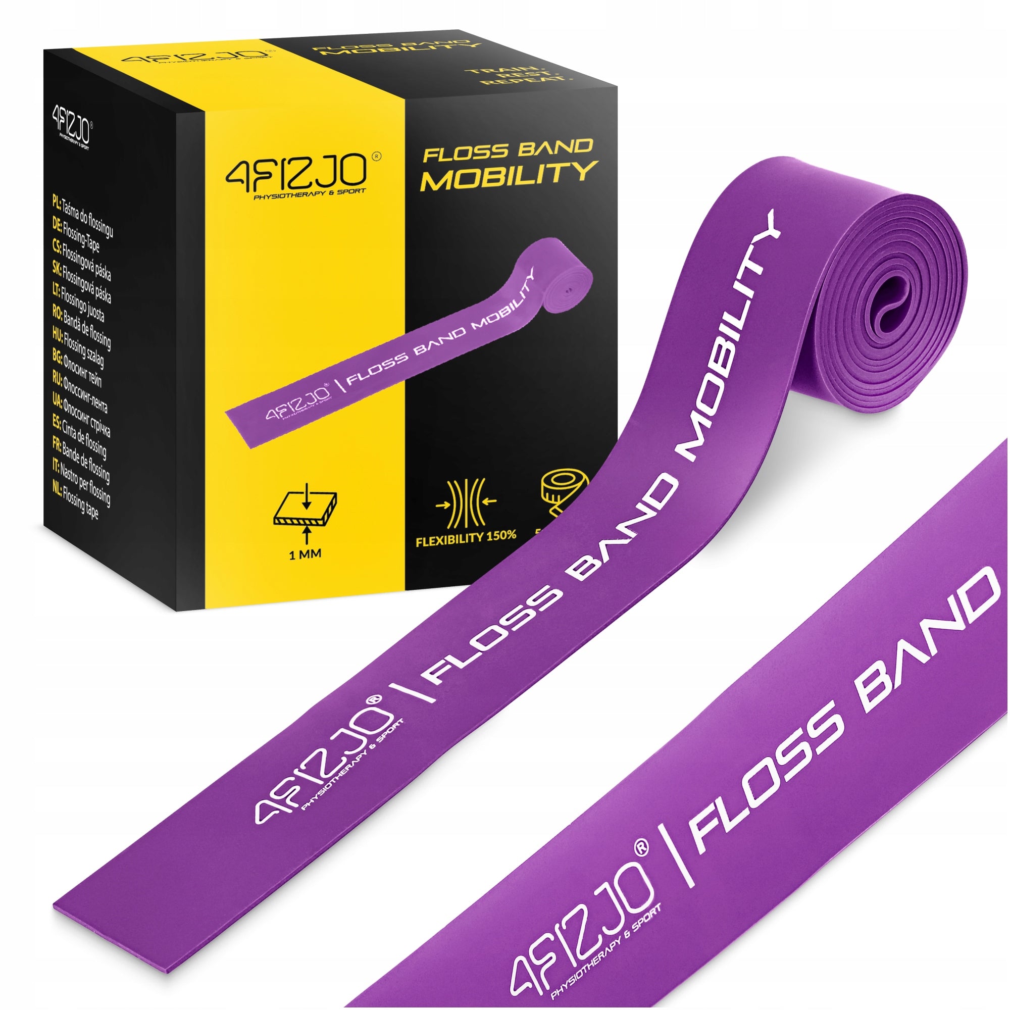 FLOSS BAND COMPRESSION TAPE RUBBER FOR FLOSSING MUSCLE REHABILITATION 1MM