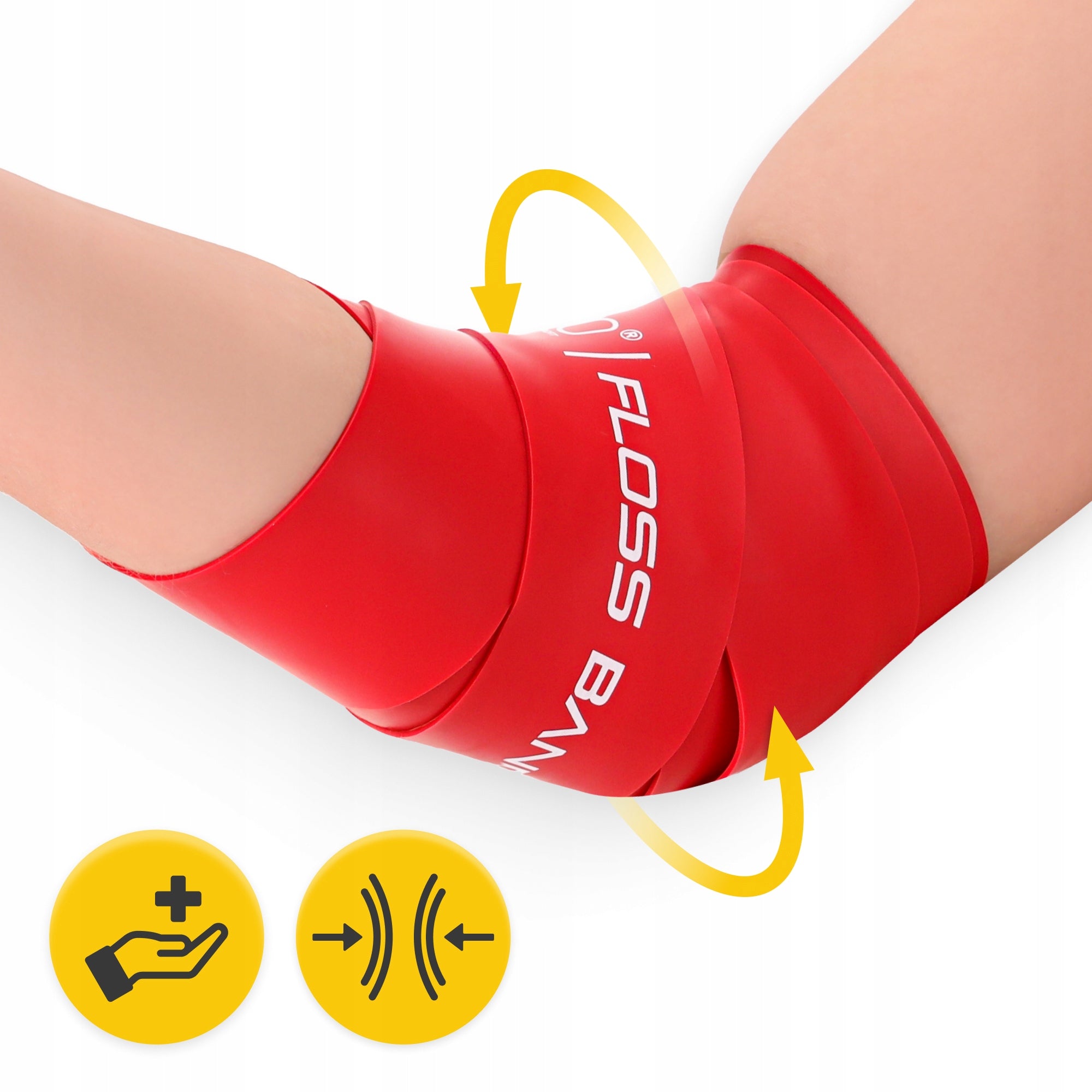FLOSSING SET RUBBER FLOSS BAND COMPRESSION RUBBER FOR REHABILITATION 2PCS. Brand 4FIZJO