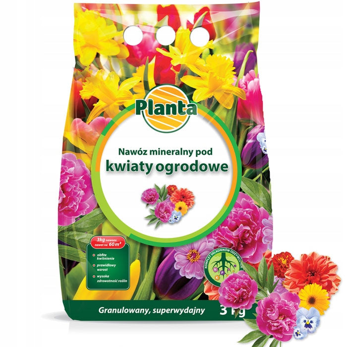 FLOWER FERTILIZER 3kg ROSES BEGONI PEONIES GREAT GARDEN FLOWERS RICH COMPOSITION